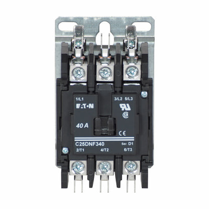 C25DNF340B Cutler Hammer C25 Series Contactor 600V 40A 240V Coil - Essential Electric Supply