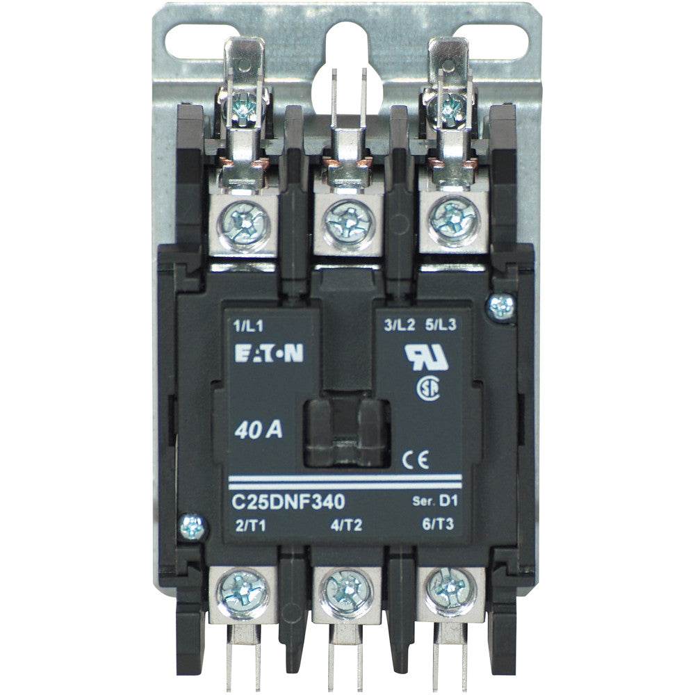 Cutler Hammer C25DNF340C-GL Contactor | 3P 3PH 600V 40A 440V Coil C25 Series