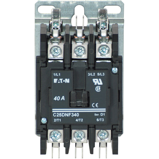 Cutler Hammer C25DNF340C-GL Contactor | 3P 3PH 600V 40A 440V Coil C25 Series