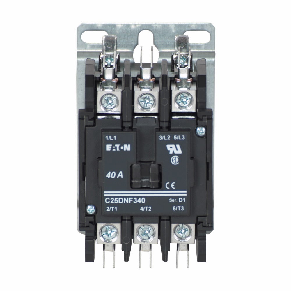 Eaton C25DNF350T Contactor 3 pole 3 phase 600V 50A C25 Series