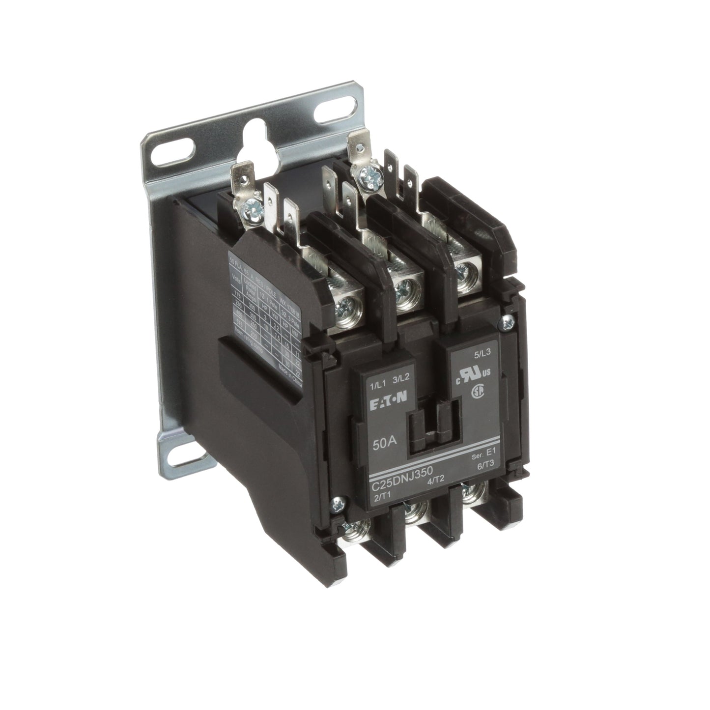 Cutler Hammer C25DNJ350A Contactor | 3P 3PH 600V 50A 110V Coil C25 Series