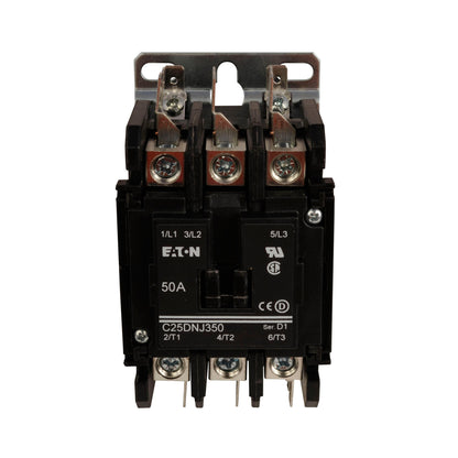 C25DNJ350C Cutler Hammer C25 Series Contactor 600V 50A 480V Coil - Essential Electric Supply