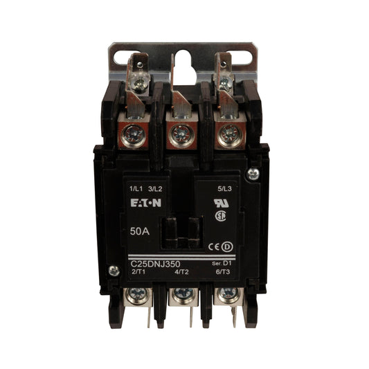 C25DNJ350H Cutler Hammer C25 Series Contactor 600V 50A 277V Coil - Essential Electric Supply