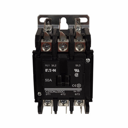 Cutler Hammer C25DNJ350C Contactor | 3P 3Ph 600V 50A 440V Coil C25 Series