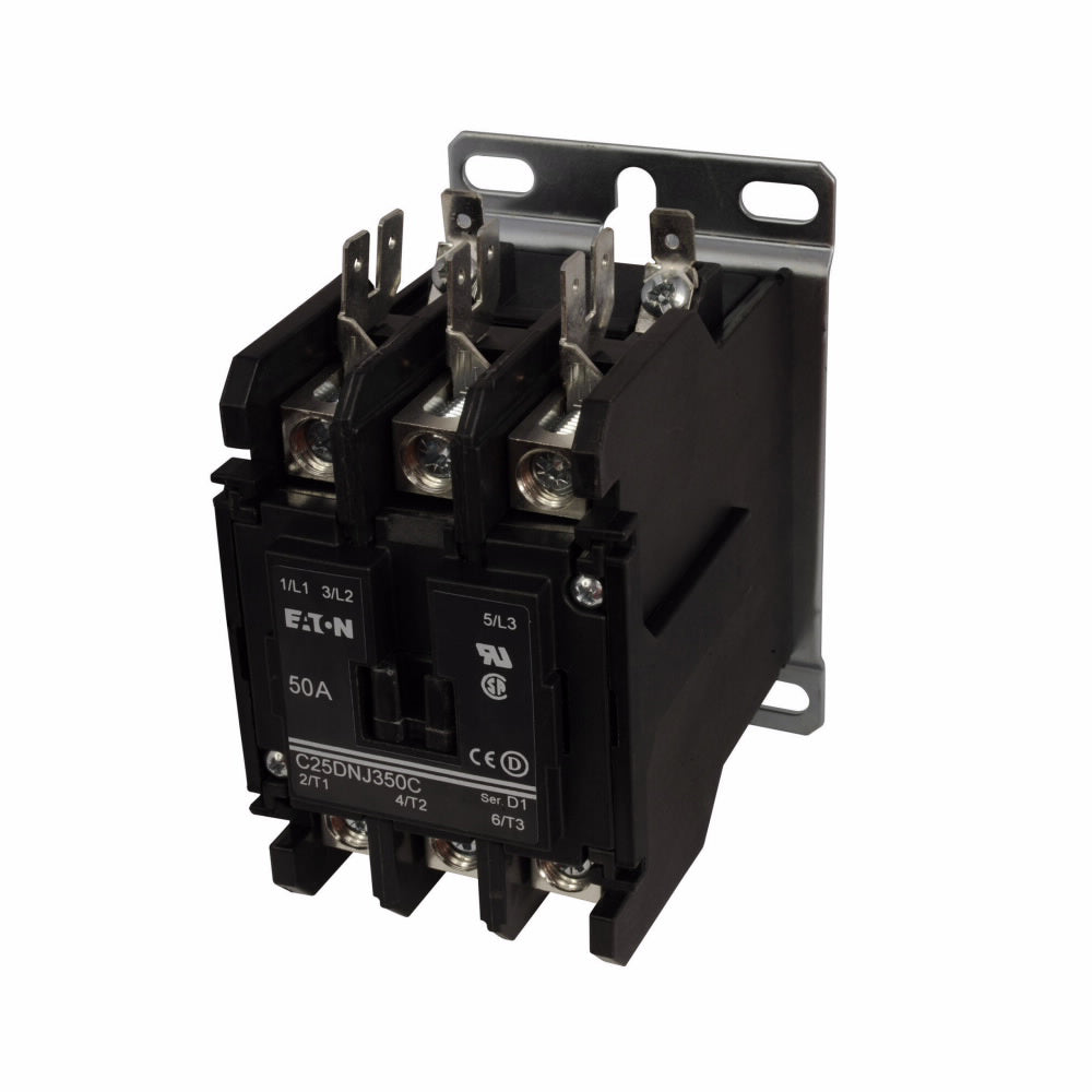 Cutler Hammer C25DNJ350C Contactor | 3P 3Ph 600V 50A 440V Coil C25 Series