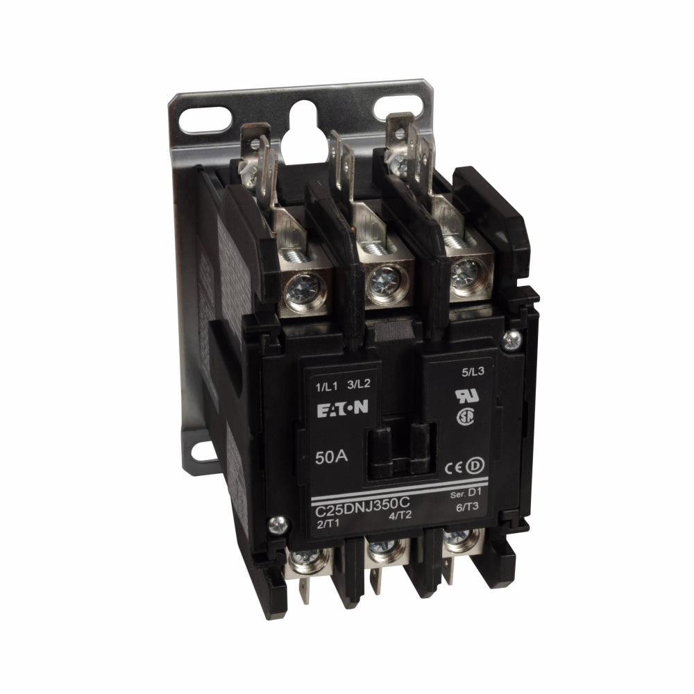 Cutler Hammer C25DNJ350C Contactor | 3P 3Ph 600V 50A 440V Coil C25 Series