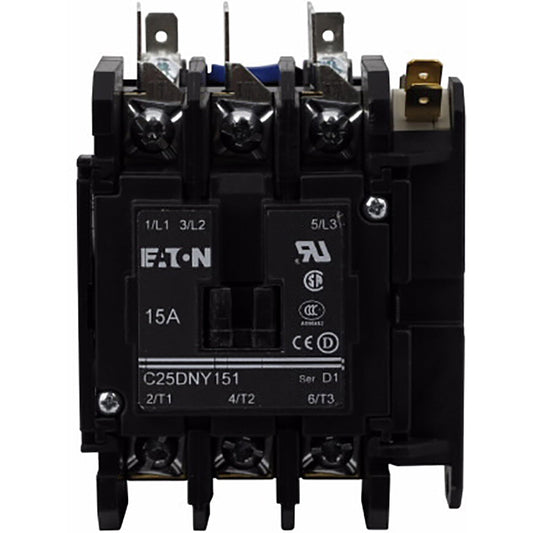 Cutler Hammer C25DNY138 Contactor 3 pole 3 phase 600V 30A C25 Series