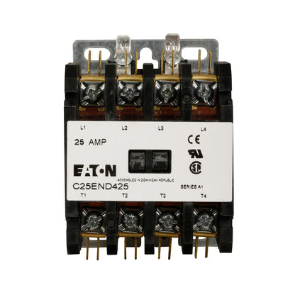 C25END425A Cutler Hammer C25 Series Contactor 600V 25A 120V Coil - Essential Electric Supply