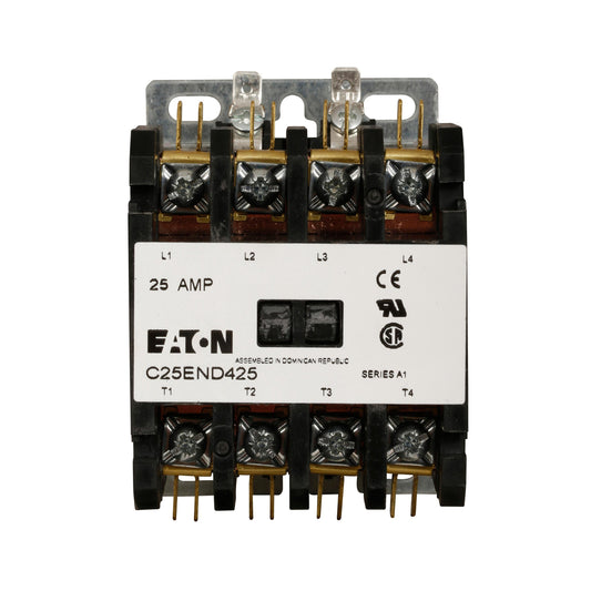 C25END425A Cutler Hammer C25 Series Contactor 600V 25A 120V Coil - Essential Electric Supply