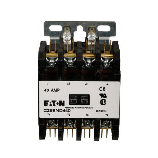 C25ENF440T Cutler Hammer C25 Series Contactor 600V 40A 24V Coil - Essential Electric Supply