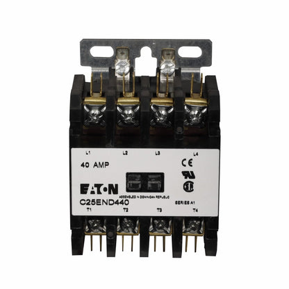 Cutler Hammer C25END440H Contactor | 600V 3P 40A 4P 277V C25 Series