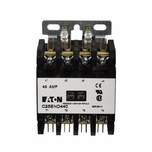 C25ENF440A Cutler Hammer C25 Series Contactor 600V 40A 120V Coil - Essential Electric Supply