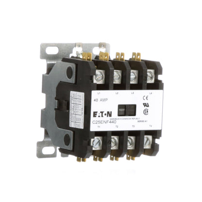 Cutler Hammer C25ENF440A Contactor | 600V 3P 40A 4P 120V Coil C25 Series