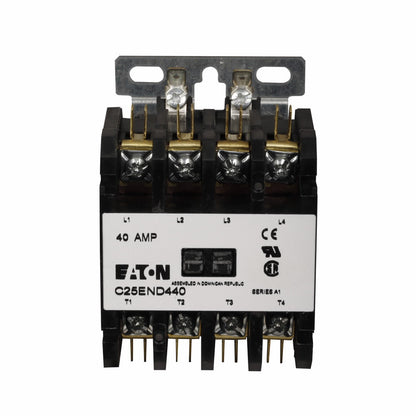 C25ENF440C Cutler Hammer C25 Series Contactor 600V 40A 480V Coil - Essential Electric Supply