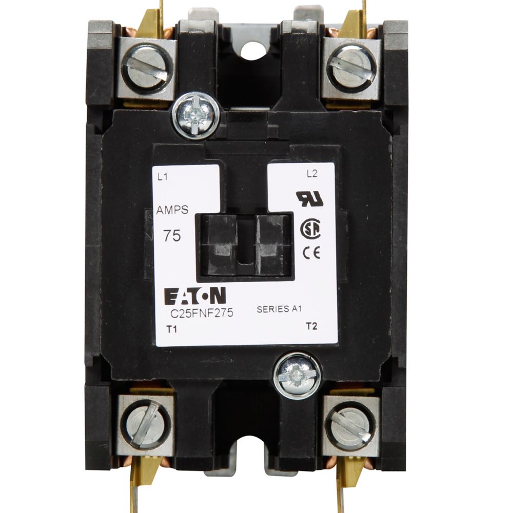 Cutler Hammer C25FNF275B Contactor | 2P 1P 600V 75A 208V Coil C25 Series