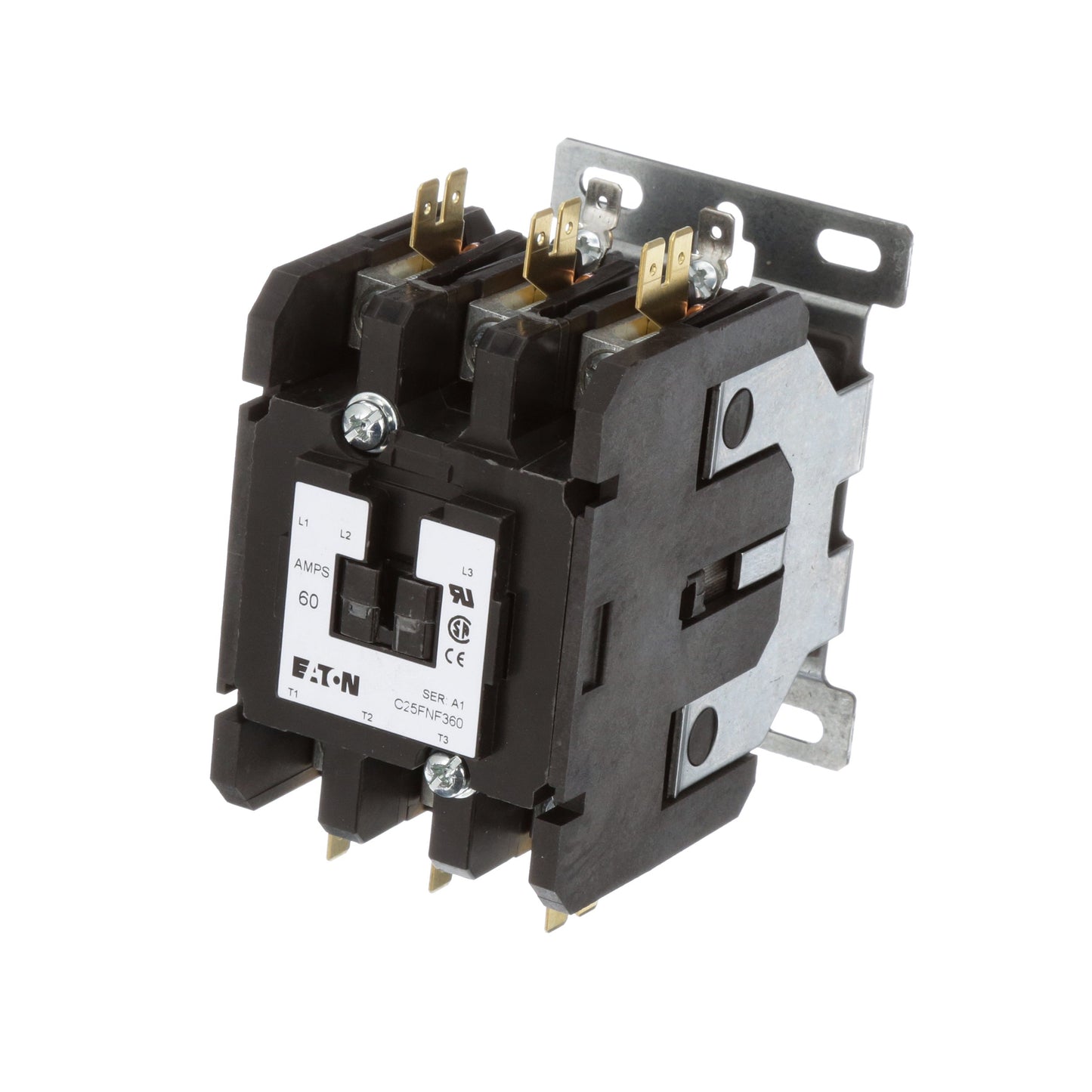 Cutler Hammer C25FNF360B Contactor | 3P 3PH 600V 60A 208V Coil C25 Series