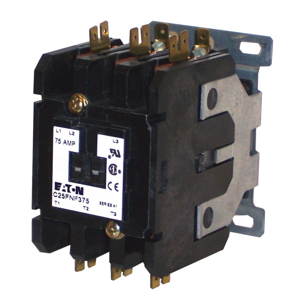 Cutler Hammer C25FNF375B Motor Control Contactor | 3P 3PH 600V 75A 208V Coil C25 Series