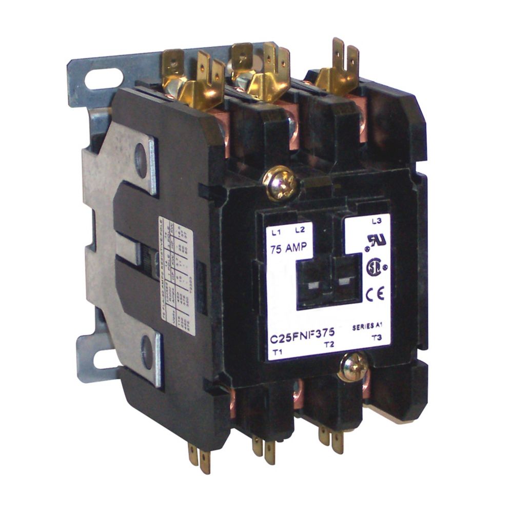 Cutler Hammer C25GNF290A Contactor | 2P 1PH 600V 90A 110V Coil C25 Series