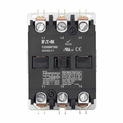 Cutler Hammer C25GNF390T Contactor | 3P 3PH 600V 90A 24V C25 Series