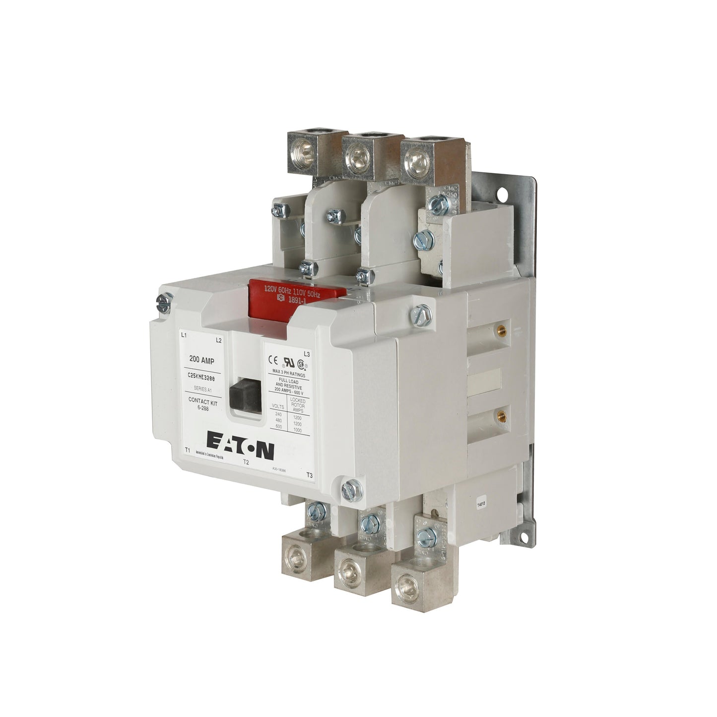 C25KNE3200A Cutler Hammer C25 Series Contactor 600V 200A 120V Coil - Essential Electric Supply