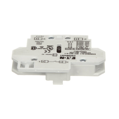 Cutler Hammer C320KGS1 Contactor And Motor Starter Auxiliary | 120/600 V AC 1NO Freedom Series