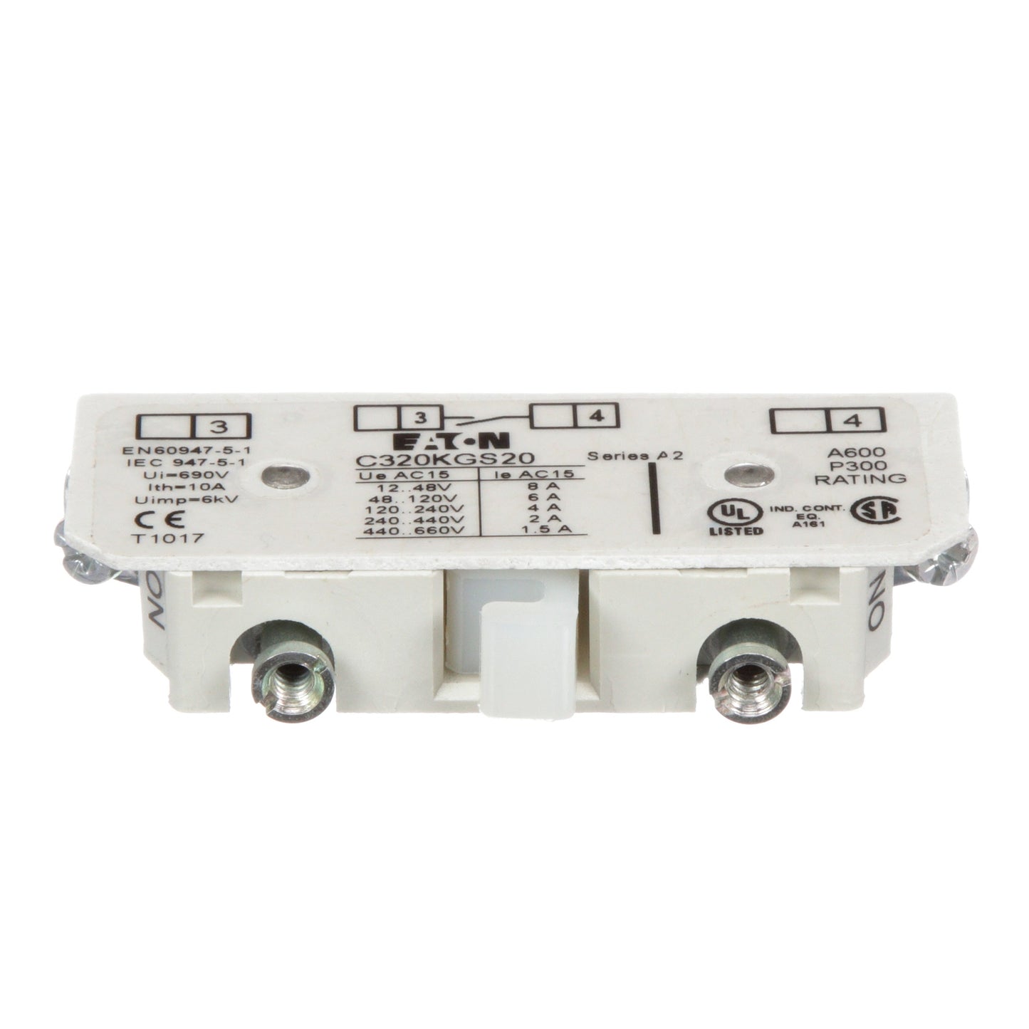 Cutler Hammer C320KGS20 Contactor And Motor Starter Auxiliary | 1NO Freedom Series
