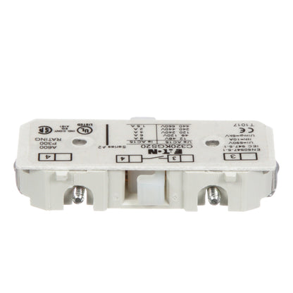 Cutler Hammer C320KGS20 Contactor And Motor Starter Auxiliary | 1NO Freedom Series