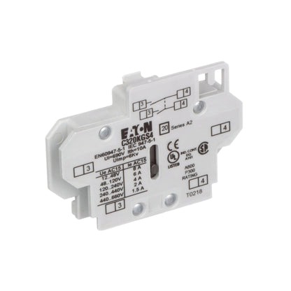 Cutler Hammer C320KGS4 Contactor And Motor Starter Auxiliary | 2NO Freedom Series