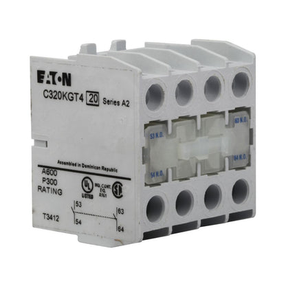 Cutler Hammer C320KGT4 Contactor And Motor Starter Auxiliary | 2NO Freedom Series