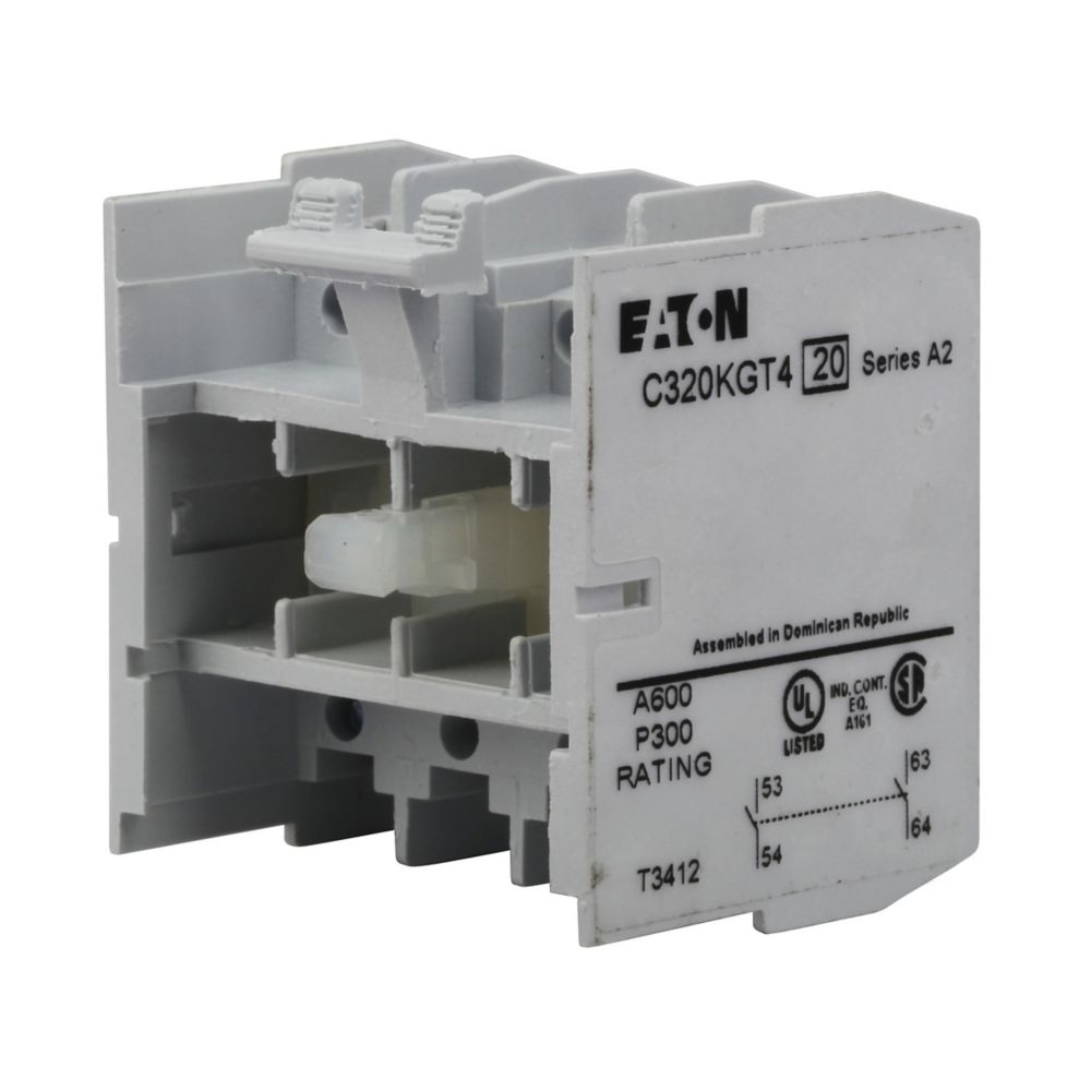 Cutler Hammer C320KGT4 Contactor And Motor Starter Auxiliary | 2NO Freedom Series