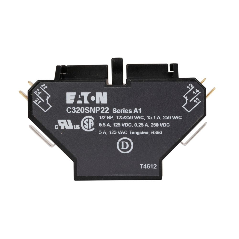 NULL C320SNP22 Contactor And Motor Starter Auxiliary 600V AC