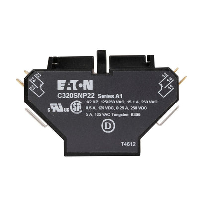 NULL C320SNP22 Contactor And Motor Starter Auxiliary 600V AC