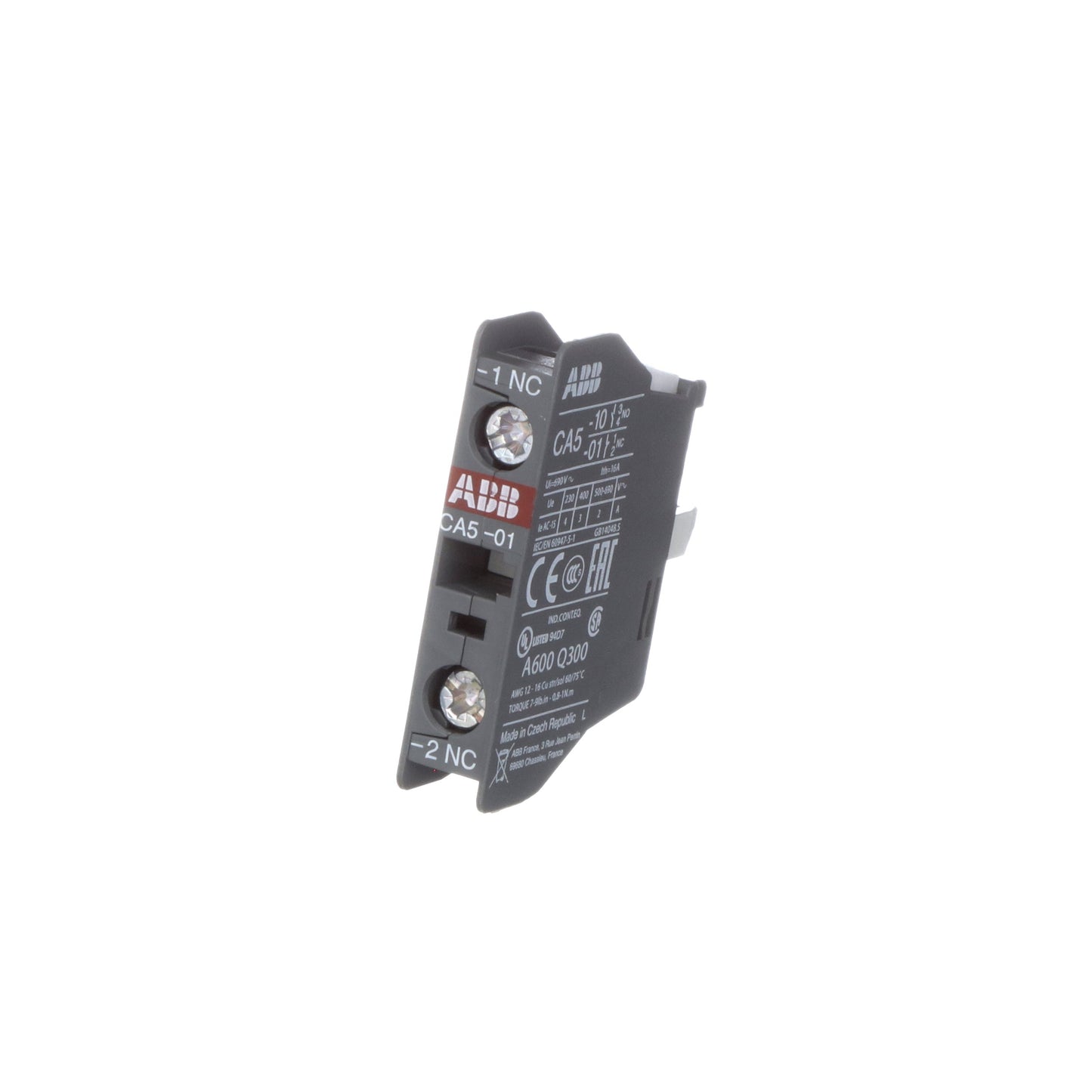 ABB CA5-01 Contactor And Motor Starter Auxiliary | 1NC A-Line