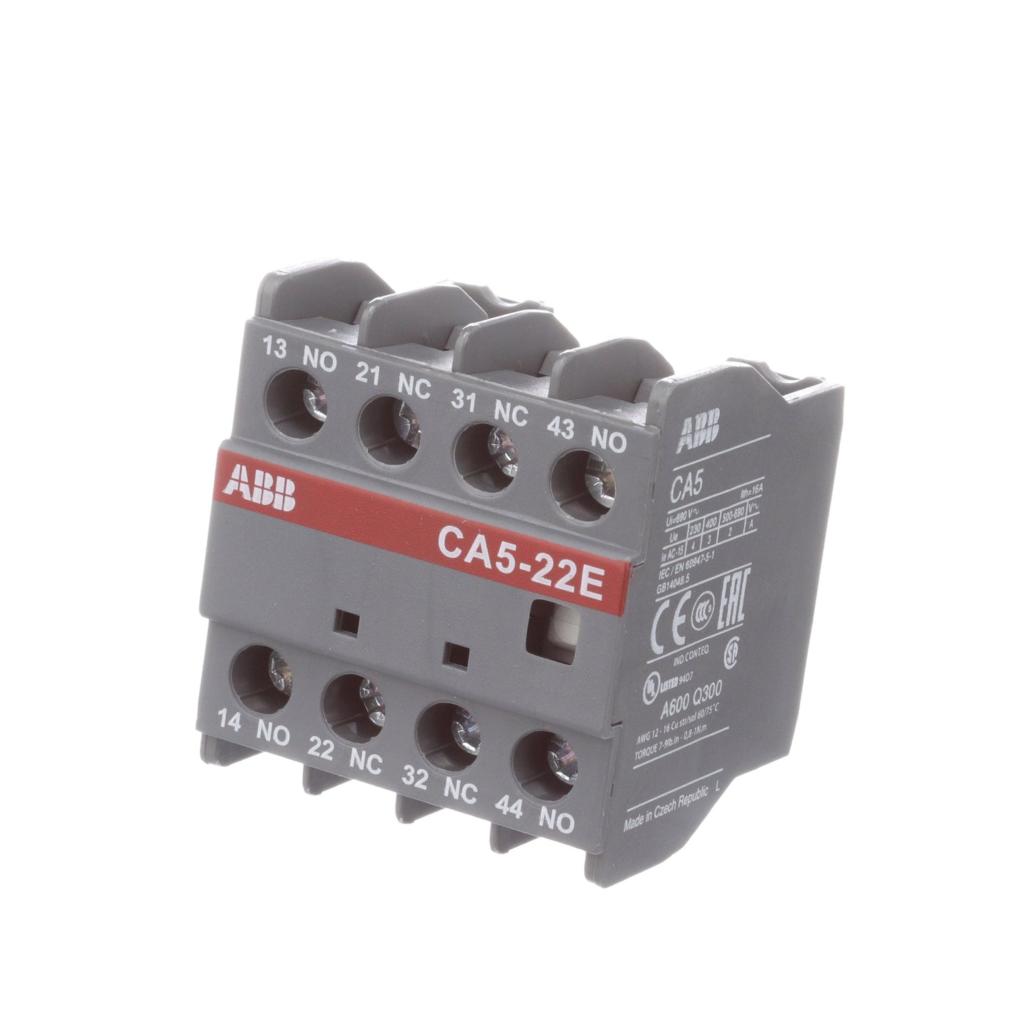 ABB CA5-22E Contactor And Motor Starter Auxiliary | 2NO/2NC A-Line