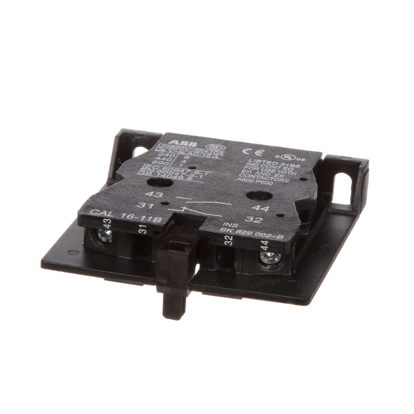 ABB CAL16-11B Contactor And Motor Starter Auxiliary | 1NO/1NC EH Series