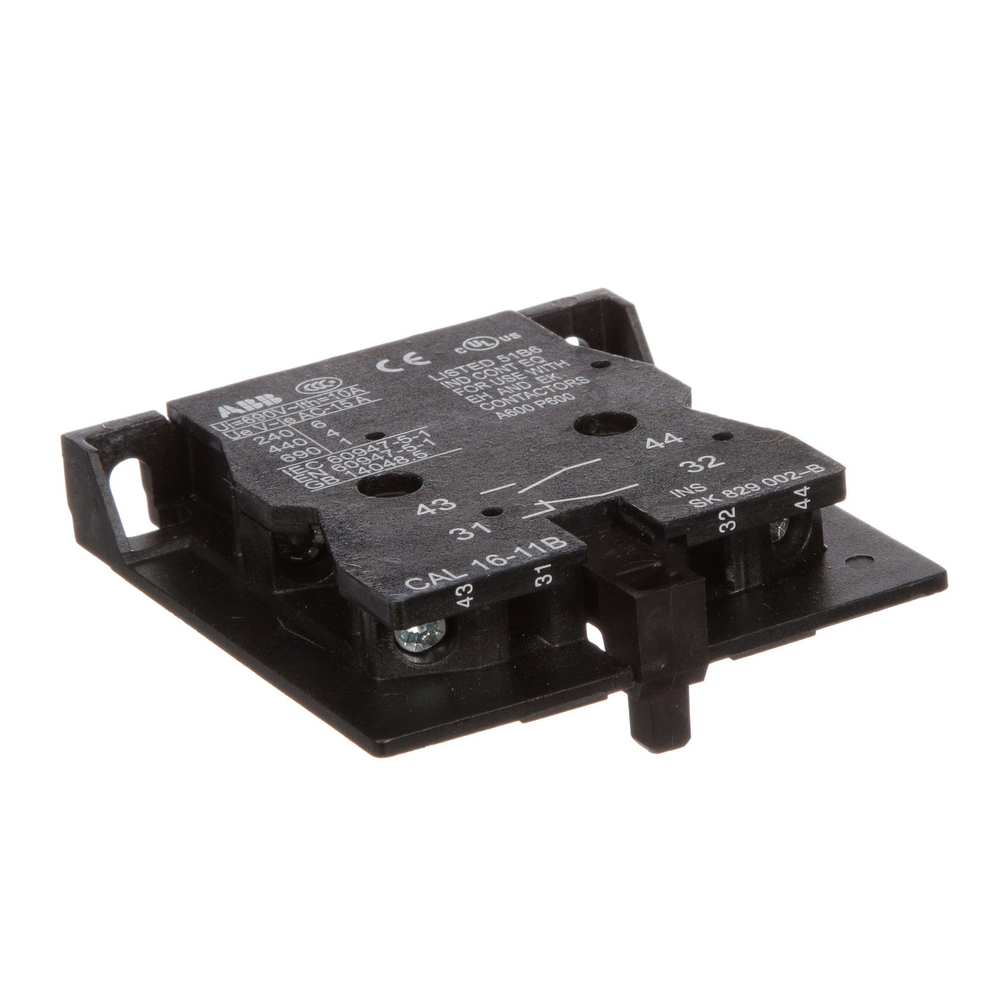 ABB CAL16-11B Contactor And Motor Starter Auxiliary | 1NO/1NC EH Series