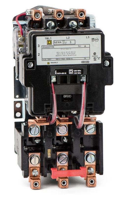 Square D 8536SEO1V06 Motor Starter 3 pole 3 phase 600V 90A 440V coil Class 8536