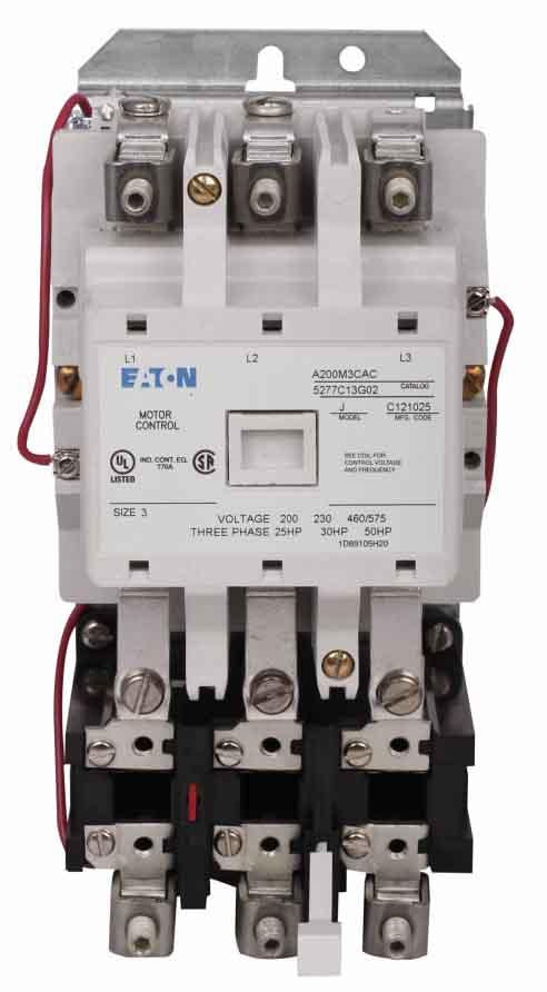Cutler Hammer A200M3CB Motor Starter 3 pole 3 phase 600V 90A 200V coil A200 Series