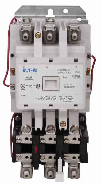 Cutler Hammer A200M3CB Motor Starter 3 pole 3 phase 600V 90A 200V coil A200 Series