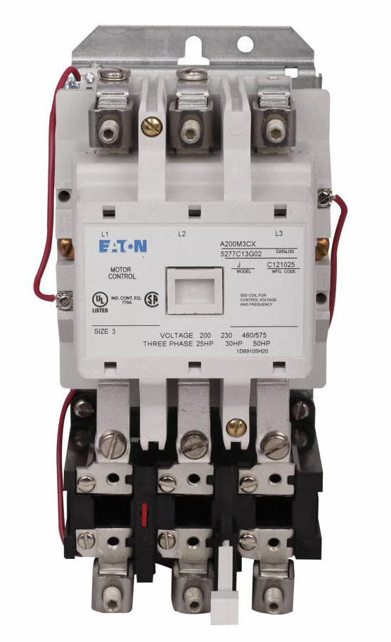 Cutler Hammer A200M3CX Motor Starter | 600V 3 phase 90A 3 pole 480V coil A200 Series