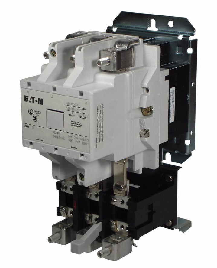 Eaton A200M5CAC Motor Starter 3 pole 3 phase 600V 270A 120V coil A200 Series