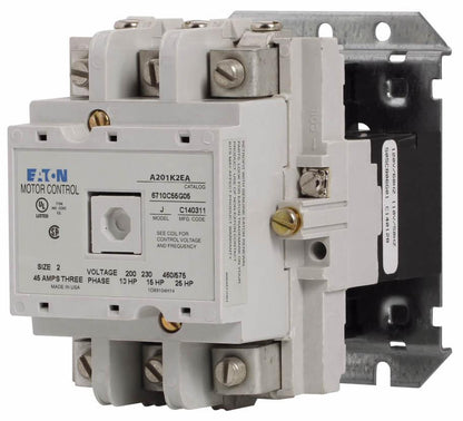 Cutler Hammer A201K2EA Contactor | 600V 3 phase 45A 5 pole 110V coil A200 Series