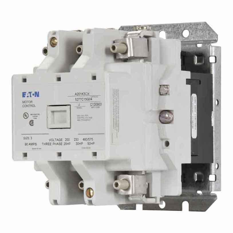 Eaton A201K3CX Magnetic Starter | 3P 3Ph 600V 90A 480VAC Coil A201