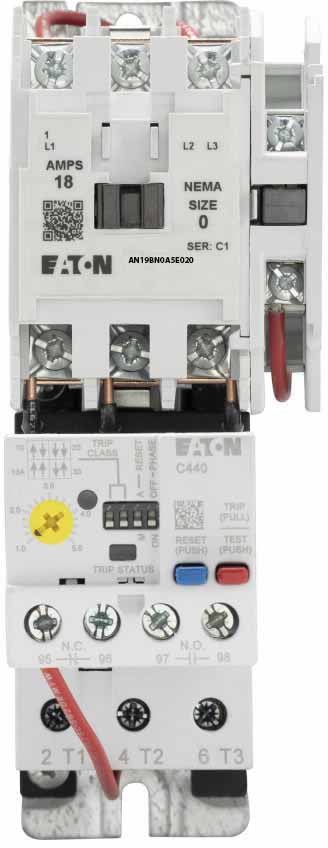 Cutler Hammer AN19BN0A5E020 Motor Starter | 3 pole 3 phase 2V 18A 120V coil Freedom Series