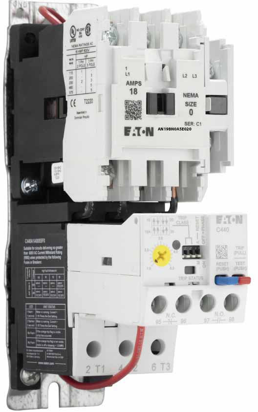 Cutler Hammer AN19BN0A5E020 Motor Starter | 3 pole 3 phase 2V 18A 120V coil Freedom Series