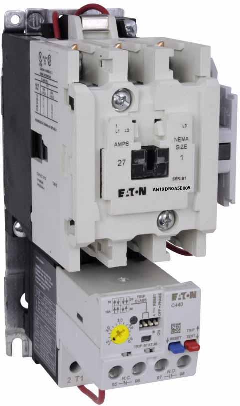 Eaton AN19DN0A5E005 Motor Starter | 3 pole 3 phase 600V 27A 120V coil Freedom Series