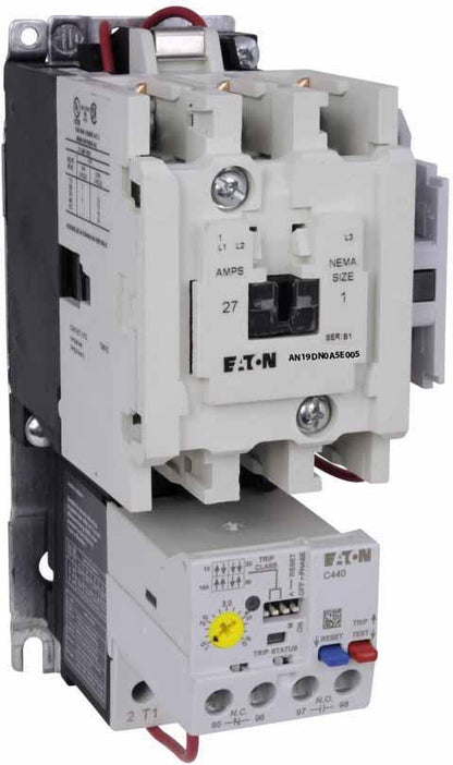 Eaton AN19DN0A5E005 Motor Starter | 3 pole 3 phase 600V 27A 120V coil Freedom Series