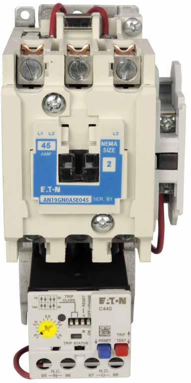Cutler Hammer AN19GN0A5E045 Motor Starter | 3P 3PH 600V 45A 120V coil Freedom Series