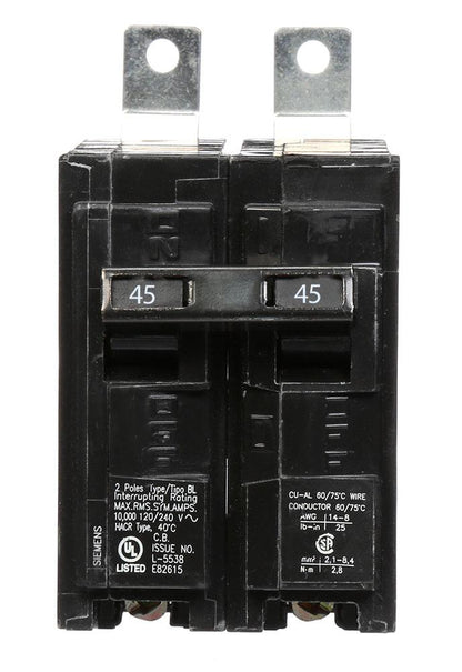 Siemens B245 Circuit Breaker | 120/240V 45A 2P 10kA@240V BL Series
