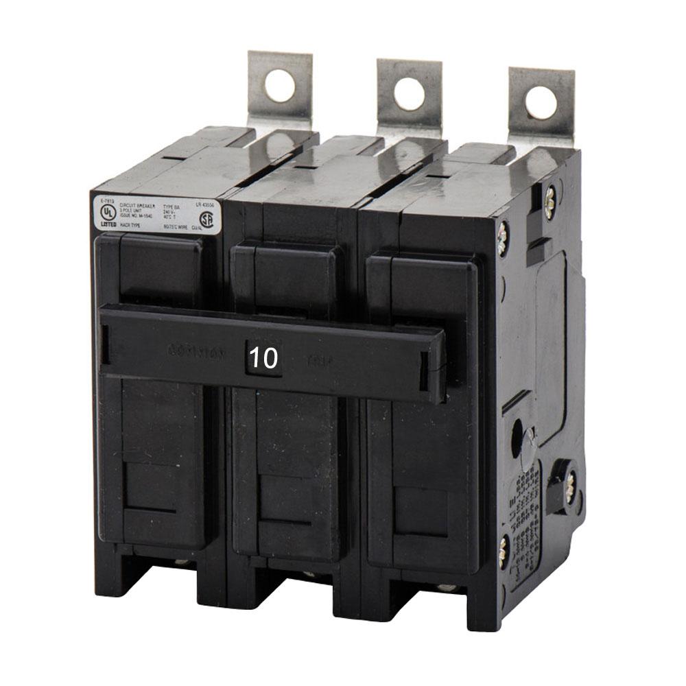 Eaton BAB3010H Circuit Breaker | 240V 10A 3P 10kA@240V Bolt-On QUICKLAG